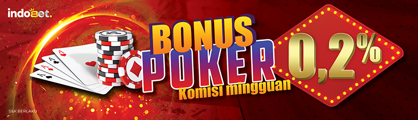 KOMISI MINGGUAN 0.2% POKER	
