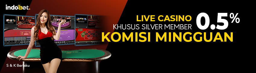 KOMISI MINGGUAN 0.5% LIVE CASINO	