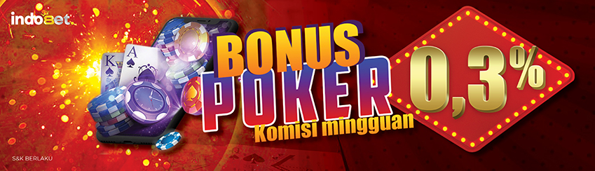 KOMISI MINGGUAN 0.3% POKER	
