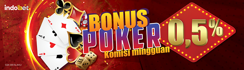 KOMISI MINGGUAN 0.5% POKER	