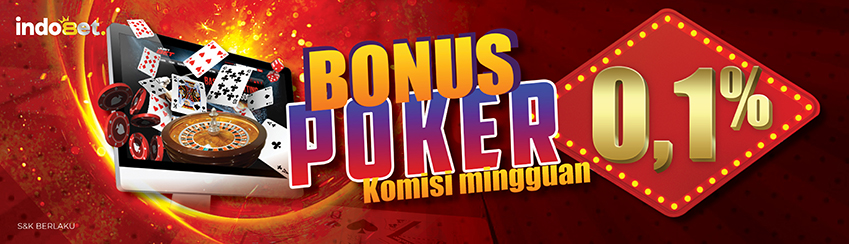 KOMISI MINGGUAN 0.1% POKER	